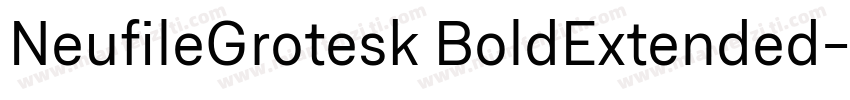 NeufileGrotesk BoldExtended字体转换